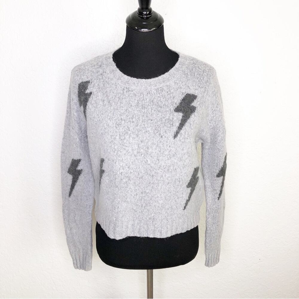 Rails Perci Heather gray lightning wool alpaca blend sweater size Medium